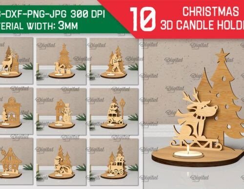 Candelabros Navidenos 2 Creativo Digital